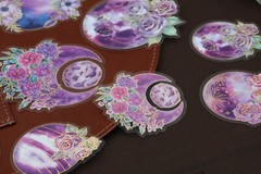 Flower Planet PET Stickers Pack | moon planet flower earth galaxy themed PET