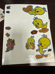 Vintage Loony Tunes Tweety Bird Stickers Lot All In picture ( Bonus Stickers Inc