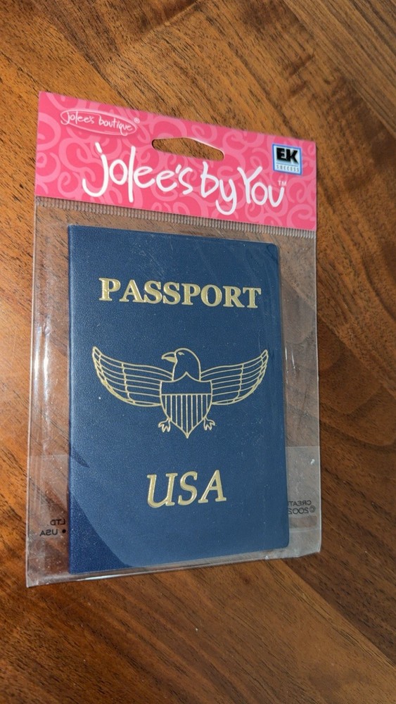 Jolee’s By You- Large Passport Travel Vacation Scrapbooking Embellishment