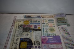 Huge Lot, Scrapbook Decorations, Stickers, Wallpaper & More, 99+ Different Types
