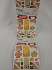 NRN Designs Tag & Shells Vellum Scrapbook Stickers Roll Of 50