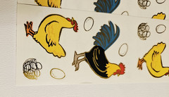 Mrs. Grossman’s Stickers Lot of 10 Strips ~Chickens Reflections~2009 RARE HTF