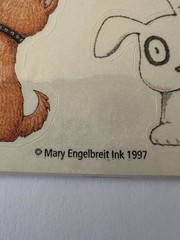 Rare Vintage Mary Engelbreit 1997 Cats Dogs Acid-Free Stickers NOS Sealed ME Ink