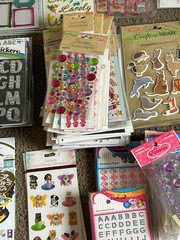 400+ HUGE Sticker Lot Scrapbook Lots Of Different Brands & Subjects