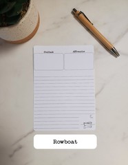 Journal Gratitude and Affirmation Sticker Sheet With Blank Lines | 5″ x 7″