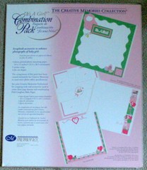 Creative Memories It’s a Girl Combo Pack Stickers Die Cuts Photo Mounting paper