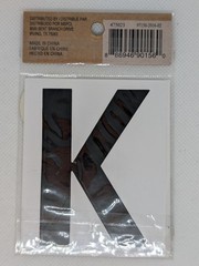 RECOLLECTIONS Craft It Removable Monogram Stickers, A B K S – 5 pcs – BLACK