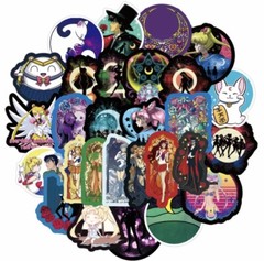 50pcs Sailor Moon Anime Cartoon Stickers IGBT Magna Girl Power Hero