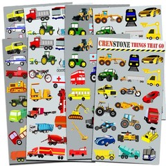 Cars and Trucks Stickers Party Supplies Pack Toddler – Over 160 Stickers for …
