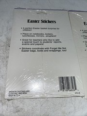 Two Vintage American Greetings Easter Stickers. USA Made