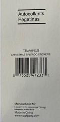 LIT CHRISTMAS TREE Stickers (12Pc)Paper Art•Decorated •Ornaments•Holiday•Gifts