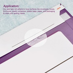Seal Labels 10mm for Envelopes, Box and Packaging Clear Pack of 1000