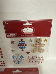 Mixed Lot Of 5 Christmas stickers Trim A Home Gem Decal & Unbranded Elf