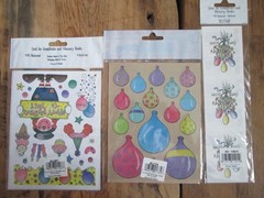 NEW Provo Craft Scrapbook Stickers Happy Birthday Bouquet Clown Bonkers Balloons