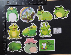 Frogs – Cute – Stickers – 10 PCs – Choose between 5 styles! See Description