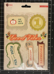 Crate Paper ACORN AVENUE Stand Outs Stickers or Prima AMBER MOON Rubber Shapes