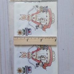 Provo Craft Designer Stickers Garden Angel Rabbit