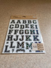K & Company/Life’s Little Occasions~Black Pep Rally Alphabet Stickers