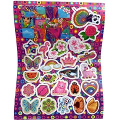 Vintage Lisa Frank Rainbow Sugar Cookie Poodle Penguin Panda Butterfly Sticker