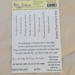 NEW Lot 6 MME Tiny Tales Vellum Sticker Quotes Sayings Family Love Wedding -C