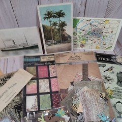 Scrapbook Ephemera Vintage Shabby Chic Victorian Fairy Floral Butterfly Lot #3