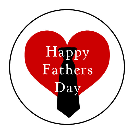 Father’s day stickers, labels, tags, envelope seals dad