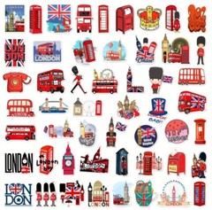 10pcs Great Britain-London Stickers- Scrapbooking, Journaling, Crafts-