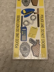 Jolees Botique Police Uniforms Hand Cuff Gun Holster Scrap Booking Sticker Lot