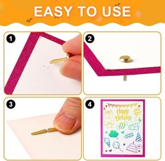 Paper Brass Fasteners 3/4-Inch Metal Brads for Crafts Scrapbooking Cardmaking