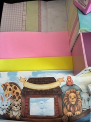 Huge Lot( 50) Scrapbooking/craftbox/Sticker/Glitter/Ribbon/Glue gun/pinks/pastel