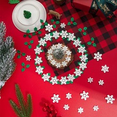 160PCS Mini/Small/Miniature Christmas 160pcs, Traditional Holiday Colors