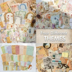 400 Pcs Vintage Journaling Supplies Scrapbook Paper for Junk Journals Planner