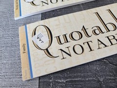 Scrapbooking Quotable Notables Vellum Phrases Family LOT K&Co NEW RETIRED #28