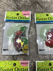 Eyelet Outlet Brads Lot of Christmas NEW 6 packs Card Making Scrapbooking