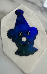 Rare Vintage 80s Mystik Oilies Oilie Oily Clown Touch Sticker 1980s Rare