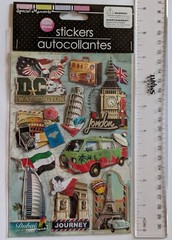 Travel The World Washington D.C. London Dubai Scrapbook Stickers Special Moments