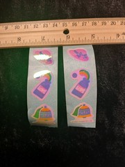 Vintage Rare Sanrio Iridescent Pastels Sticker 1984