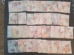100PC Scrapbooking Vintage Ephemera Paper Pack The Rose Connection New Design