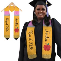 Teacher Graduation Stole Class of 2026, Grade Honor Stole Sash for Teachers, …