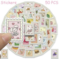 Cartoon Stamp Stickers 10 Pack Random Mix Cute Scrapbook Creative Decal Stamps