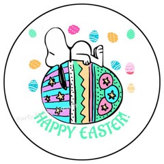 30 HAPPY EASTER ENVELOPE SEALS LABELS STICKERS PARTY FAVORS 1.5″