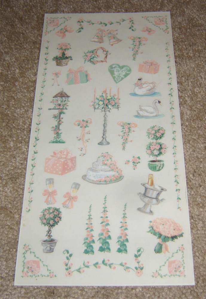 Tie Me To The Moon ~ Be Still My Heart Wedding Sticker Sheet
