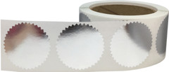 Envelope Seals Serrated Edge Color Labels | 2″ inch | 500 Pack | Pick One Color