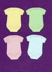 ONE PIECE SUIT baby #3 die cuts