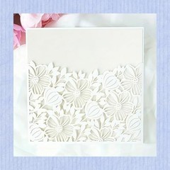 Metal Die Cuts Flower Hollow Out Greetings Card Backgrounds for Making Stamps Cu
