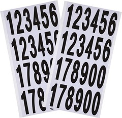 240pcs 10 Sheets Self Adhesive Vinyl Numbers Stickers Waterproof Reflective M…