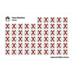 Cross Check Box Stickers – Planner Decorative To Do List Task Tracker Labels