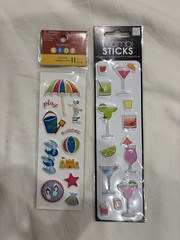 Scrapbook Stickers: Summer, Beach, Vacation, And One For Dogs!