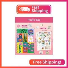 Hebayy Reusable Sticker Storage Pad, B5 Size Stickers Collecting Album, 80 Pages