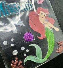 Disney Princess Ariel Little Mermaid Scrapbook Dimensional Stickers Shells 20Pcs